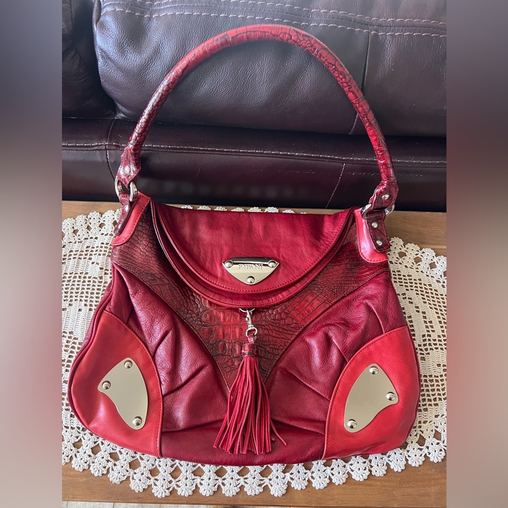 Ripani Red Leather bag. NWOT.